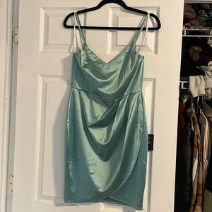 Mini satin dress